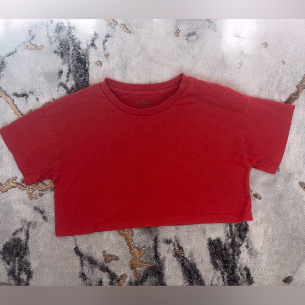 Forever 21 Vibrant Red Kids Tee